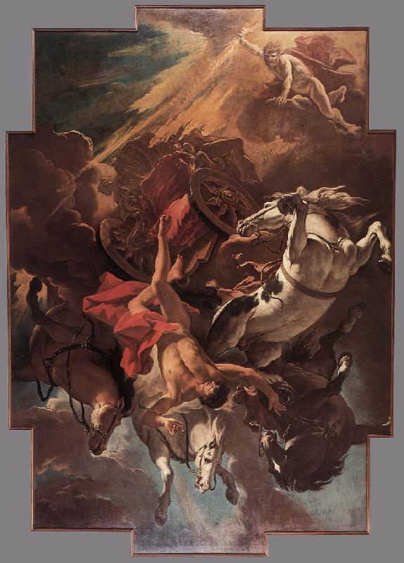 RICCI, Sebastiano Fall of Phaeton France oil painting art